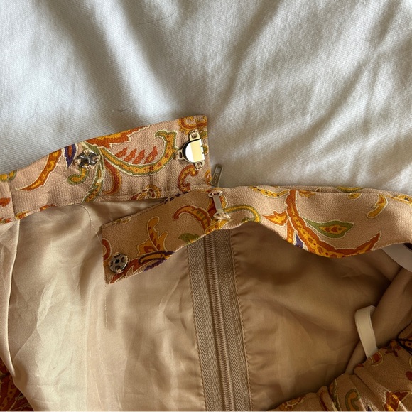 Vintage cottage core printed boho skirt - Picture 4 of 5